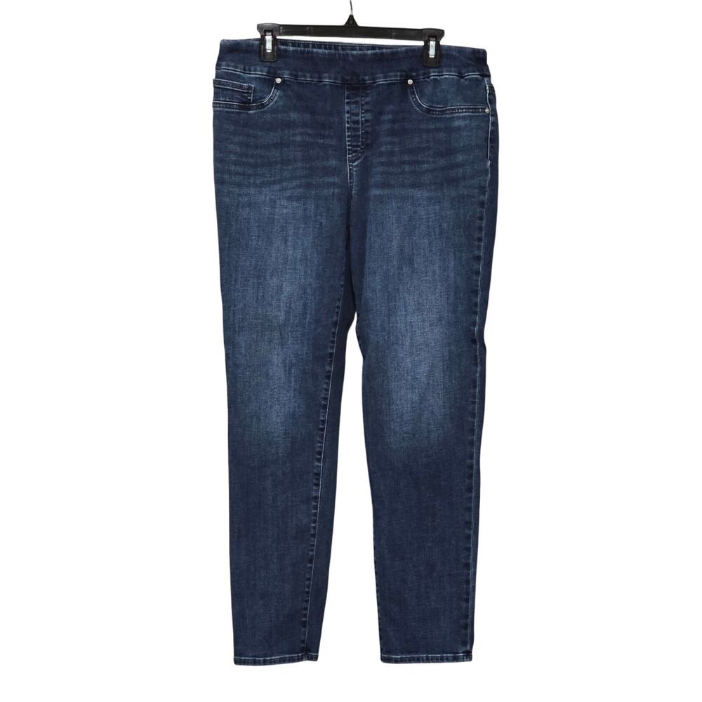 Chico's Sz 12 Reg Stretch Denim Jegging Blue Jeans